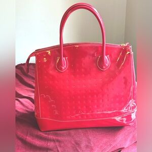 Arcadia Pink Patent Leather Shoulder Bag - Like New!!!